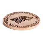 Produktbild Game of Thrones - House Stark Schneidebrett Buche