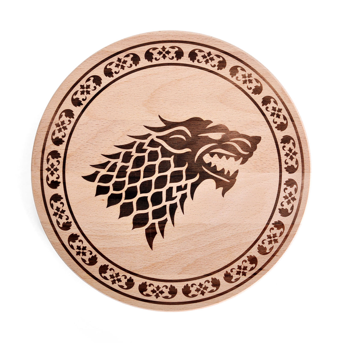 Produktbild Game of Thrones - House Stark Schneidebrett Buche