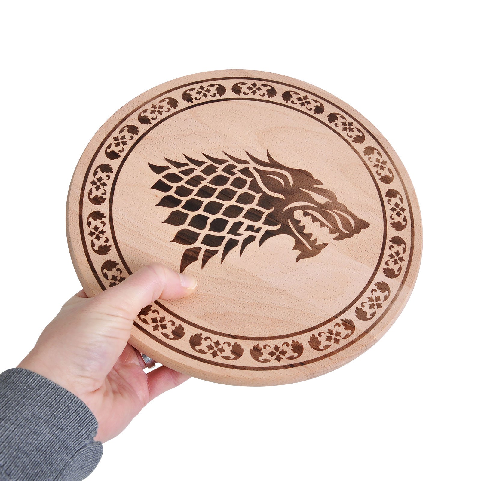 Produktbild Game of Thrones - House Stark Schneidebrett Buche