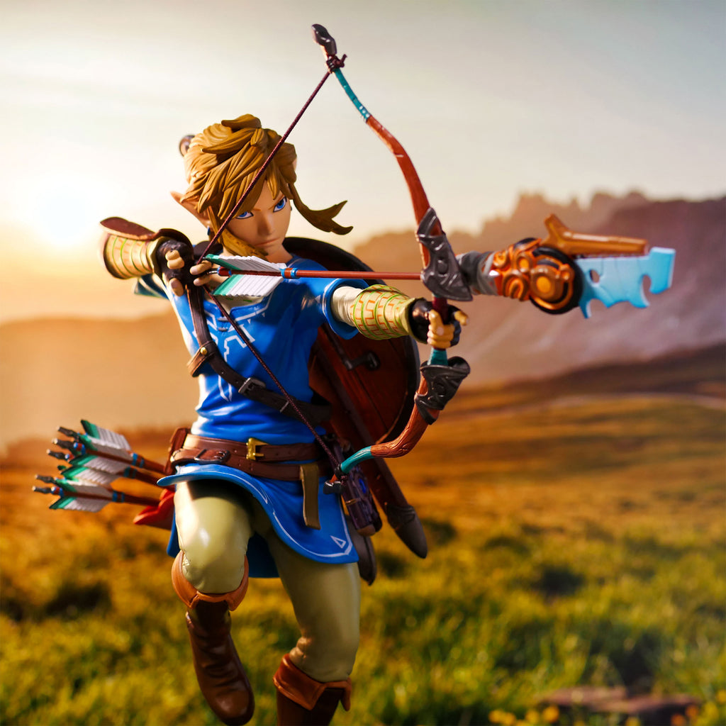 Zelda - Link Breath of the Wild Figur mit Diorama