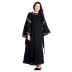 Produktbild Mittelalter Kleid Ida mit Trompetenärmel schwarz