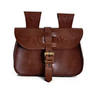 Produktbild Mittelalter Gürteltasche mit Prägung braun