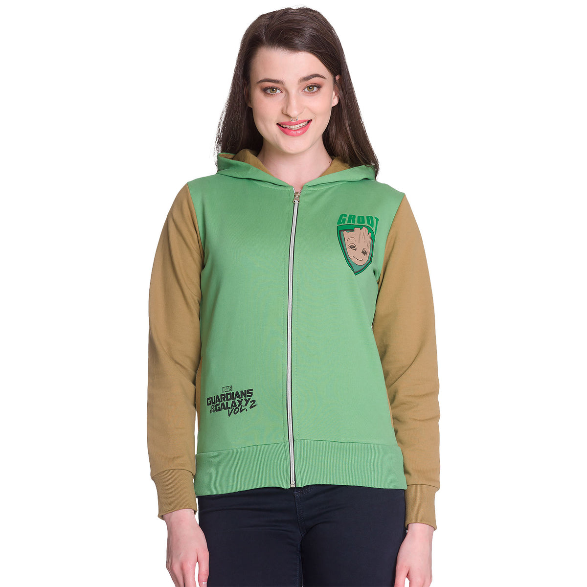 Produktbild Guardians of the Galaxy - Groot Kapuzenjacke Damen grün