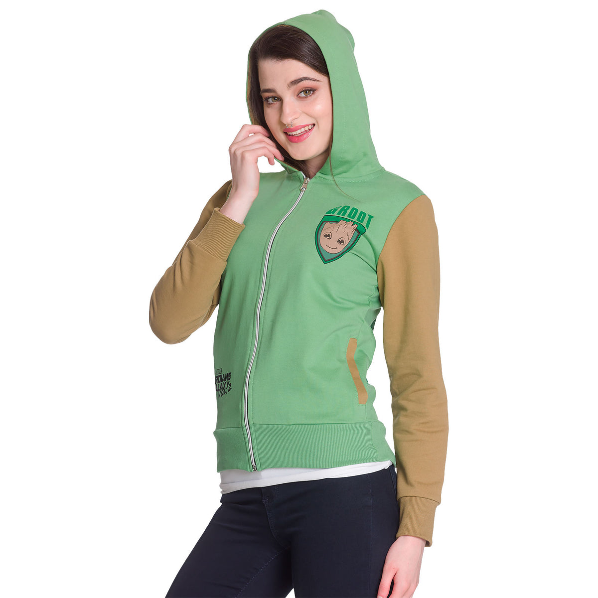 Produktbild Guardians of the Galaxy - Groot Kapuzenjacke Damen grün