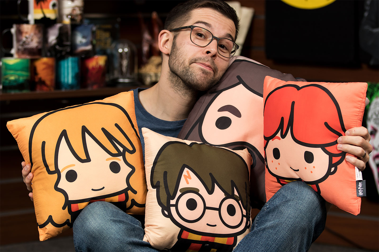 Produktbild Harry Potter - Harry & Friends Chibi Kissen-Set