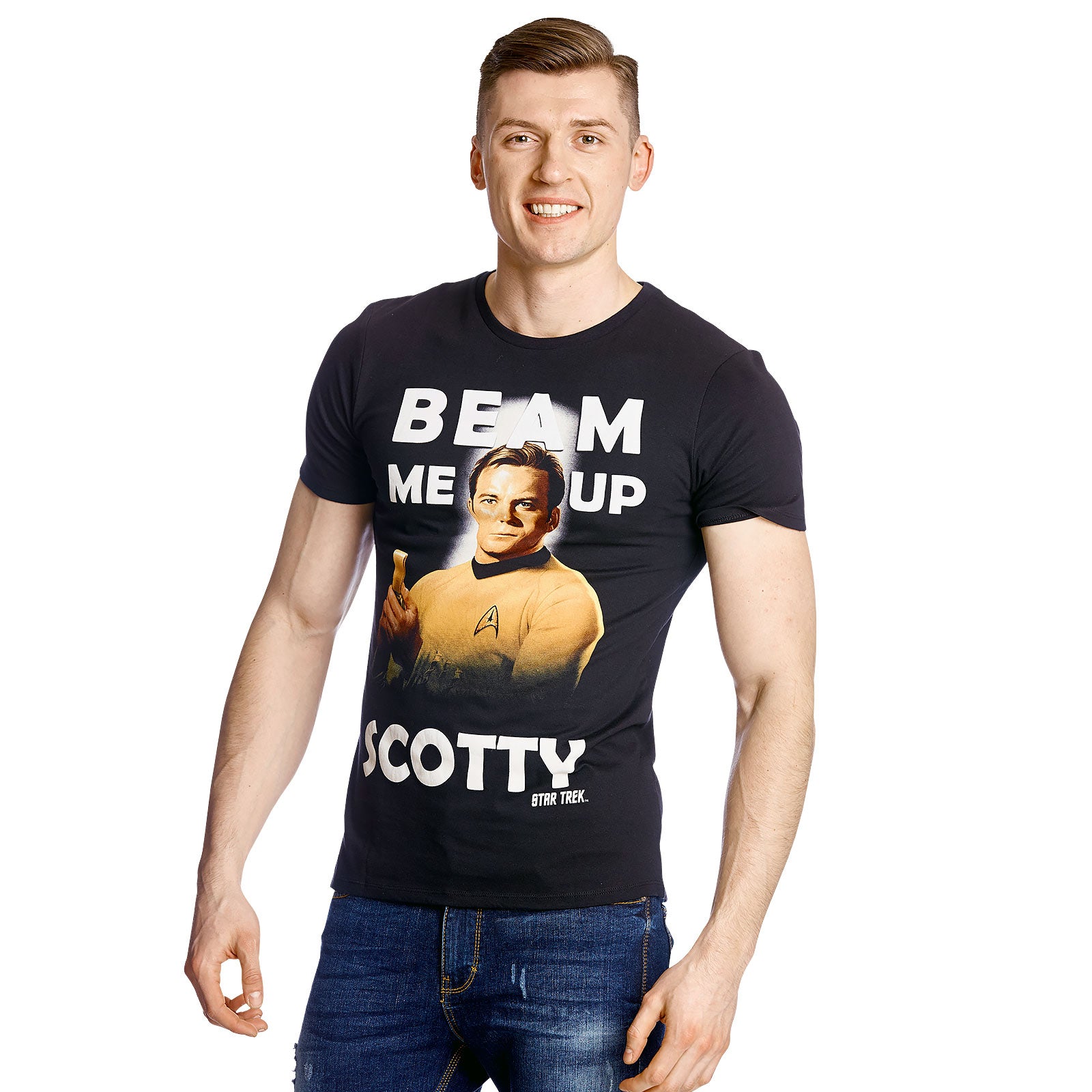 Produktbild Star Trek - Kirk Beam Me Up T-Shirt schwarz