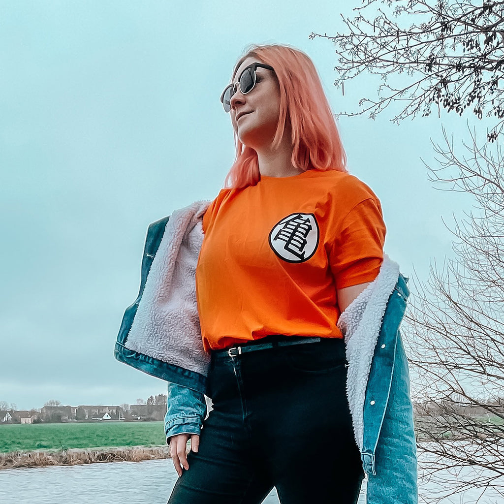 Dragon Ball - Kaio Distressed T-Shirt orange