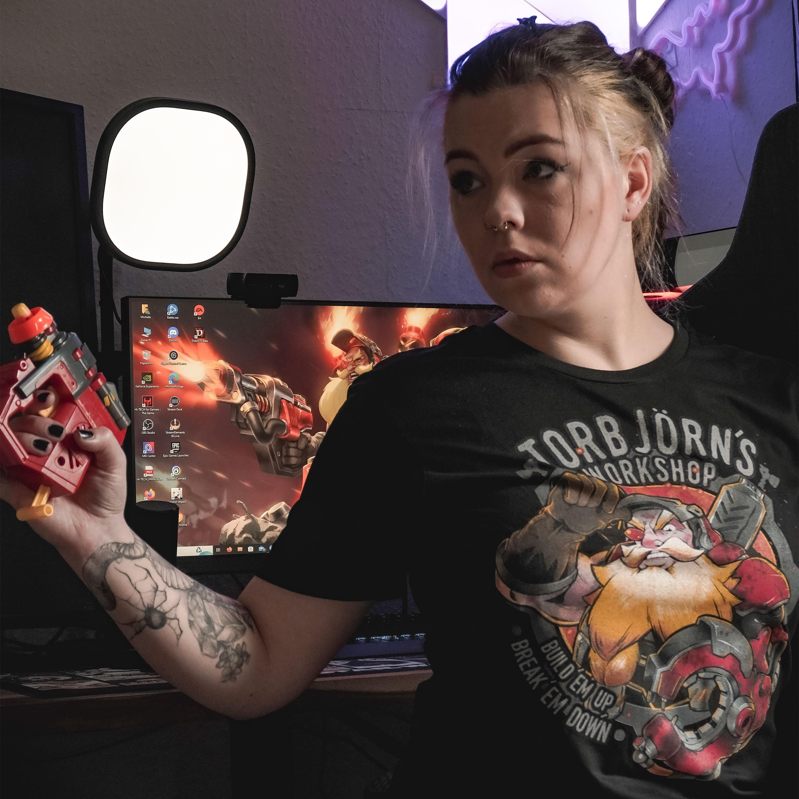 Produktbild Overwatch - Torbjörns Workshop T-Shirt schwarz