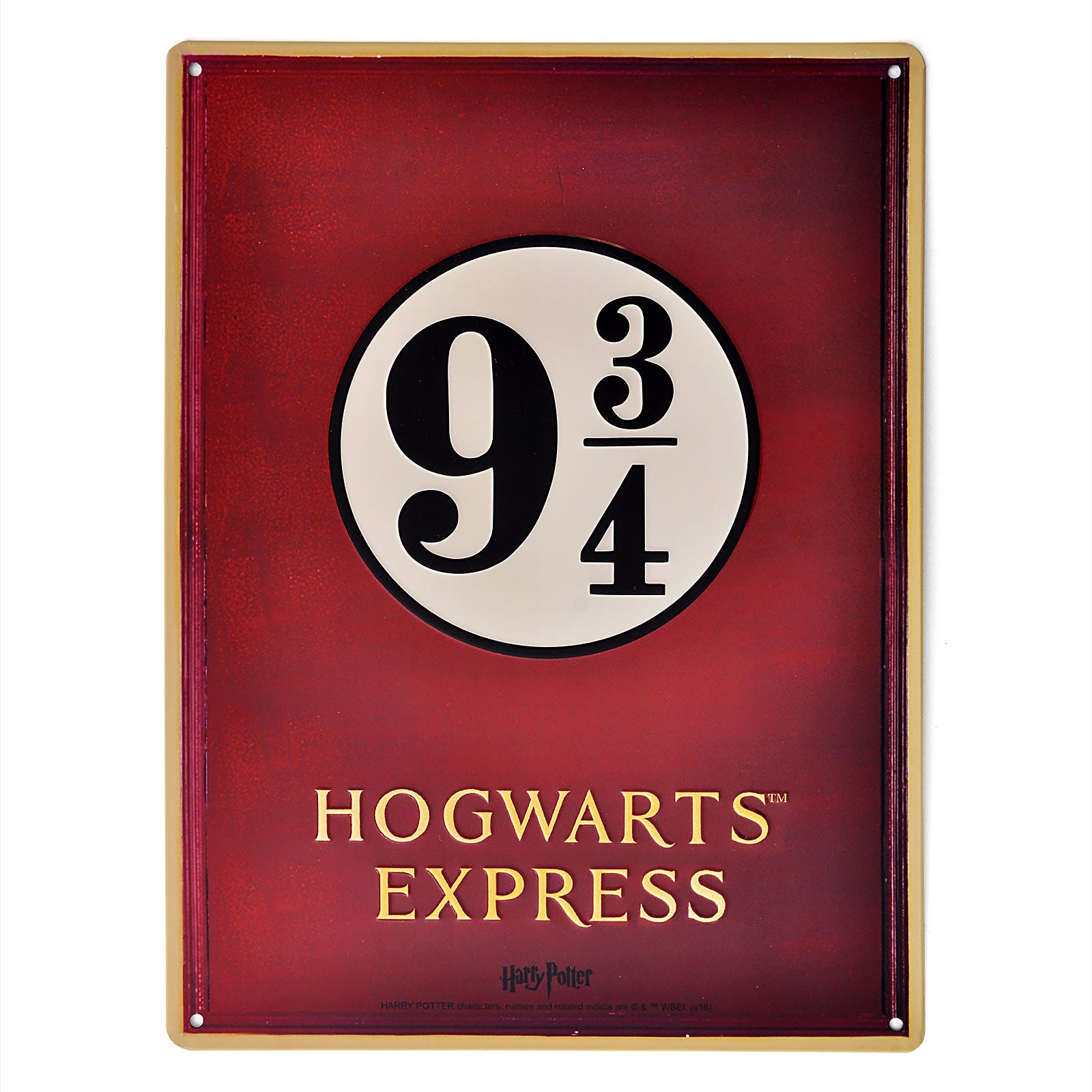 Produktbild Harry Potter - Gleis 9 3/ 4 Hogwarts Express Schild