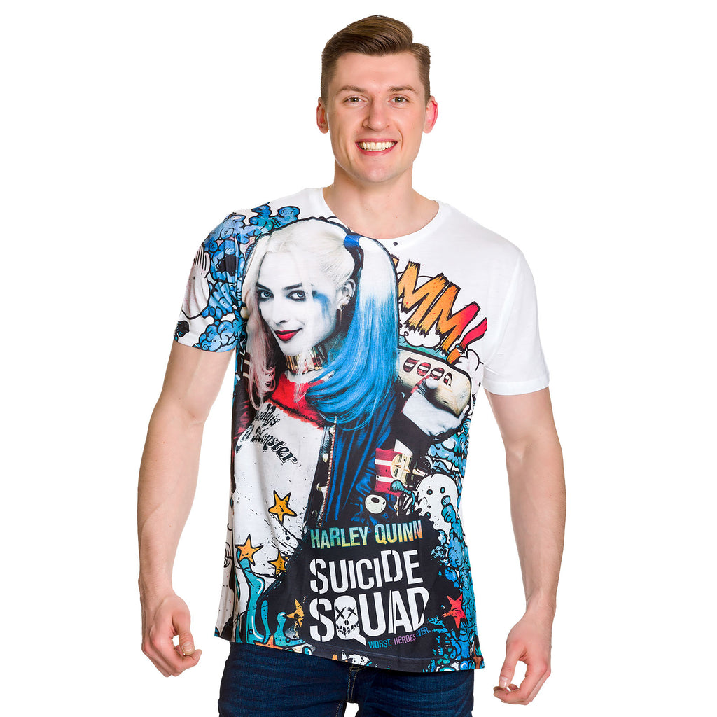 Produktbild Suicide Squad - Harley Quinn Graffiti Full Size T-Shirt