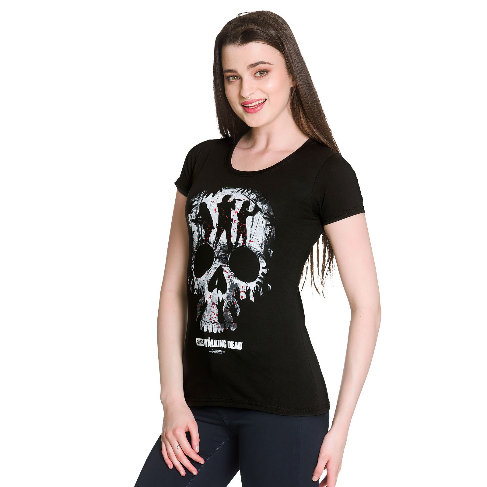 Produktbild Walking Dead - Skull T-Shirt Damen
