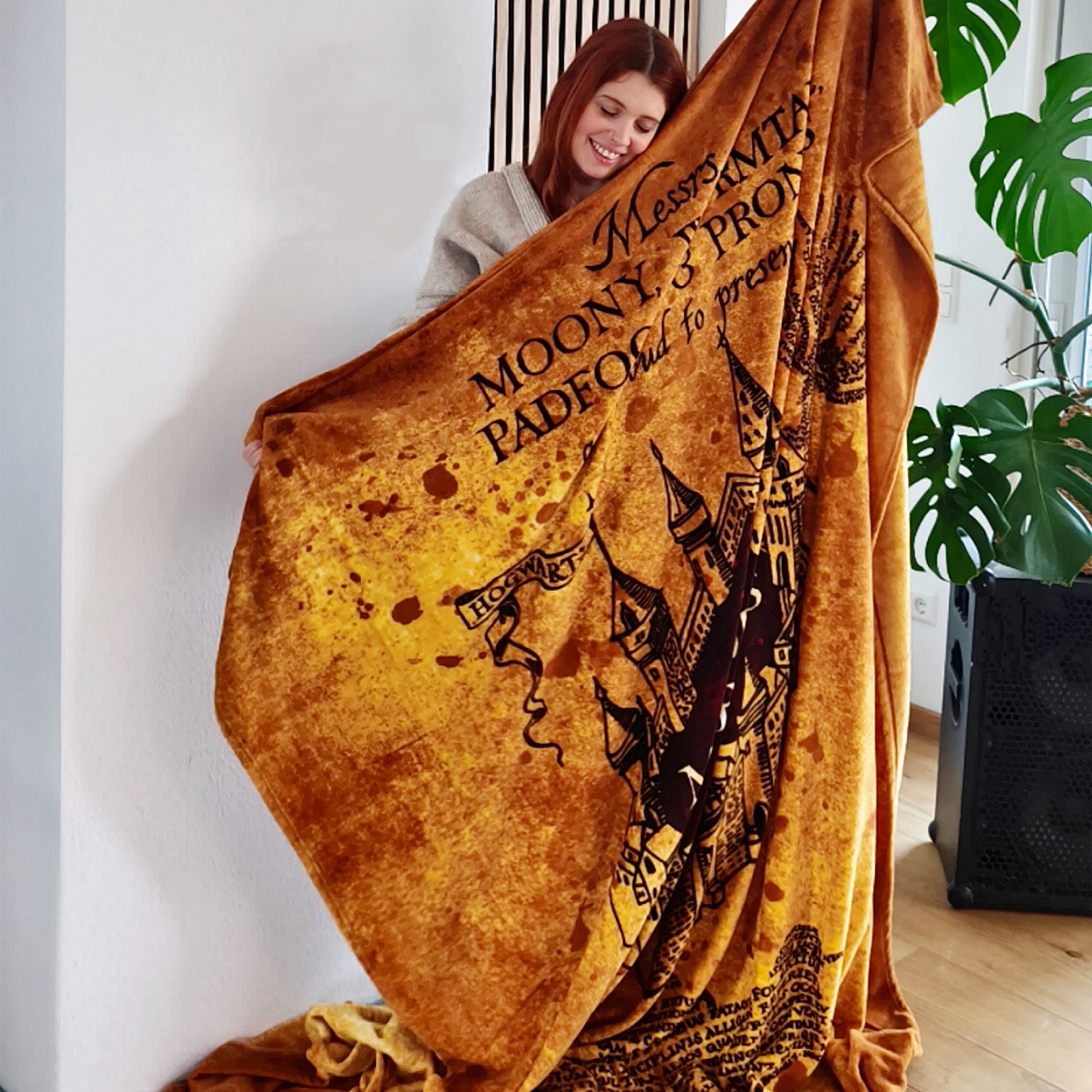 Produktbild Harry Potter - Karte des Rumtreibers Flauschdecke