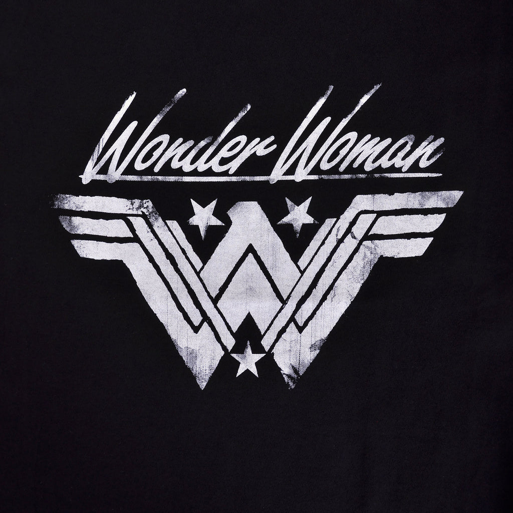 Produktbild Wonder Woman - Logo Damen T-Shirt schwarz
