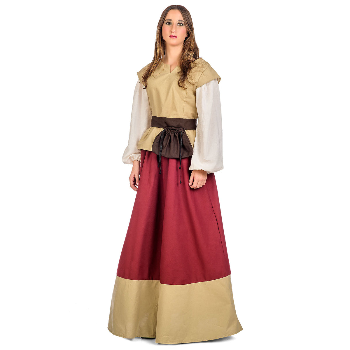 Product image Medieval Women's Costume Juana beige-red
