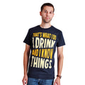 Produktbild Drink And Know Things - T-Shirt blau