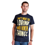 Produktbild Drink And Know Things - T-Shirt blau