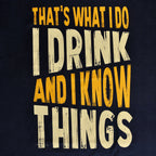 Produktbild Drink And Know Things - T-Shirt blau