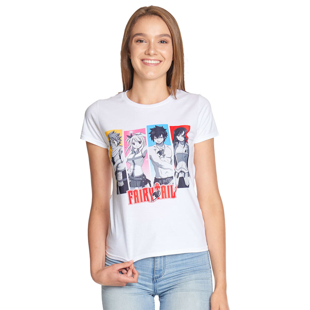 Fairy Tail - Team T-Shirt Damen weiß