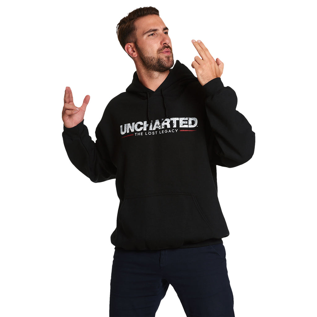 Produktbild Uncharted - Logo Hoodie schwarz