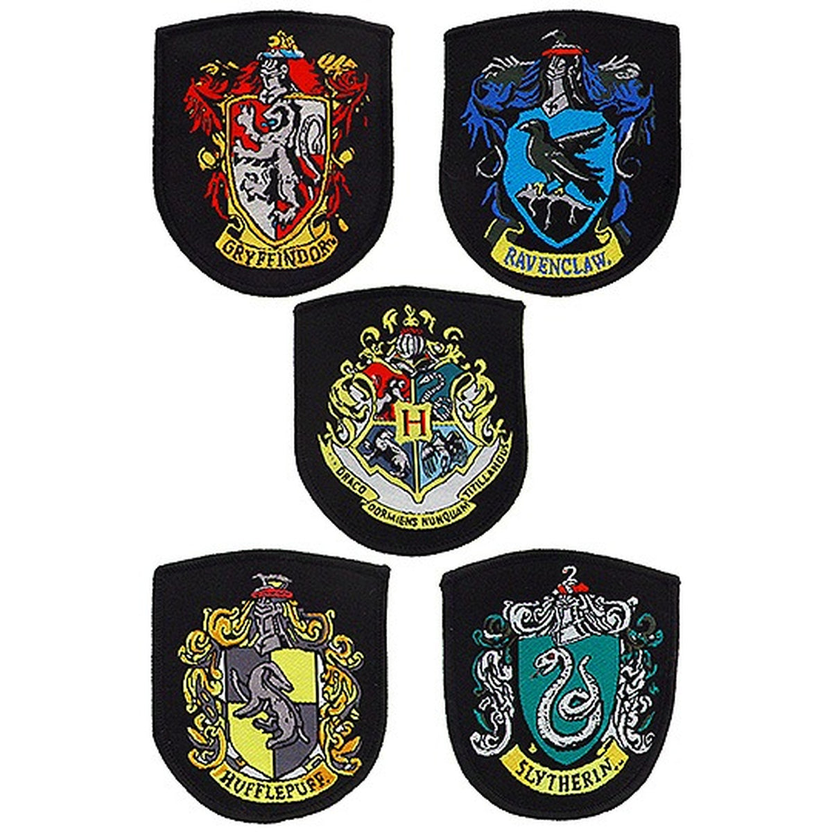 Produktbild Harry Potter - Häuser Wappen Aufnäher 5er Set