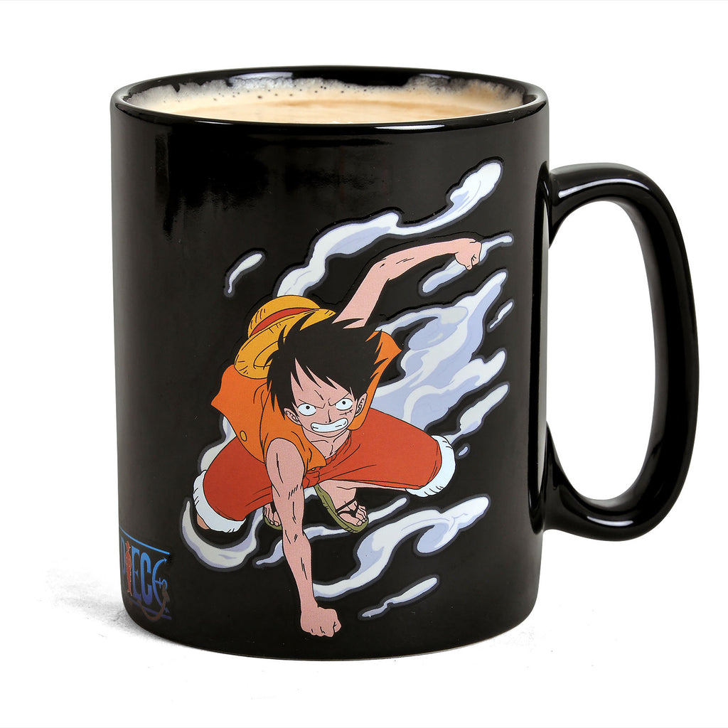 One Piece - Luffy und Ace Thermoeffekt Tasse