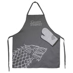 Produktbild Game of Thrones - House Stark Schürze mit Ofenhandschuh