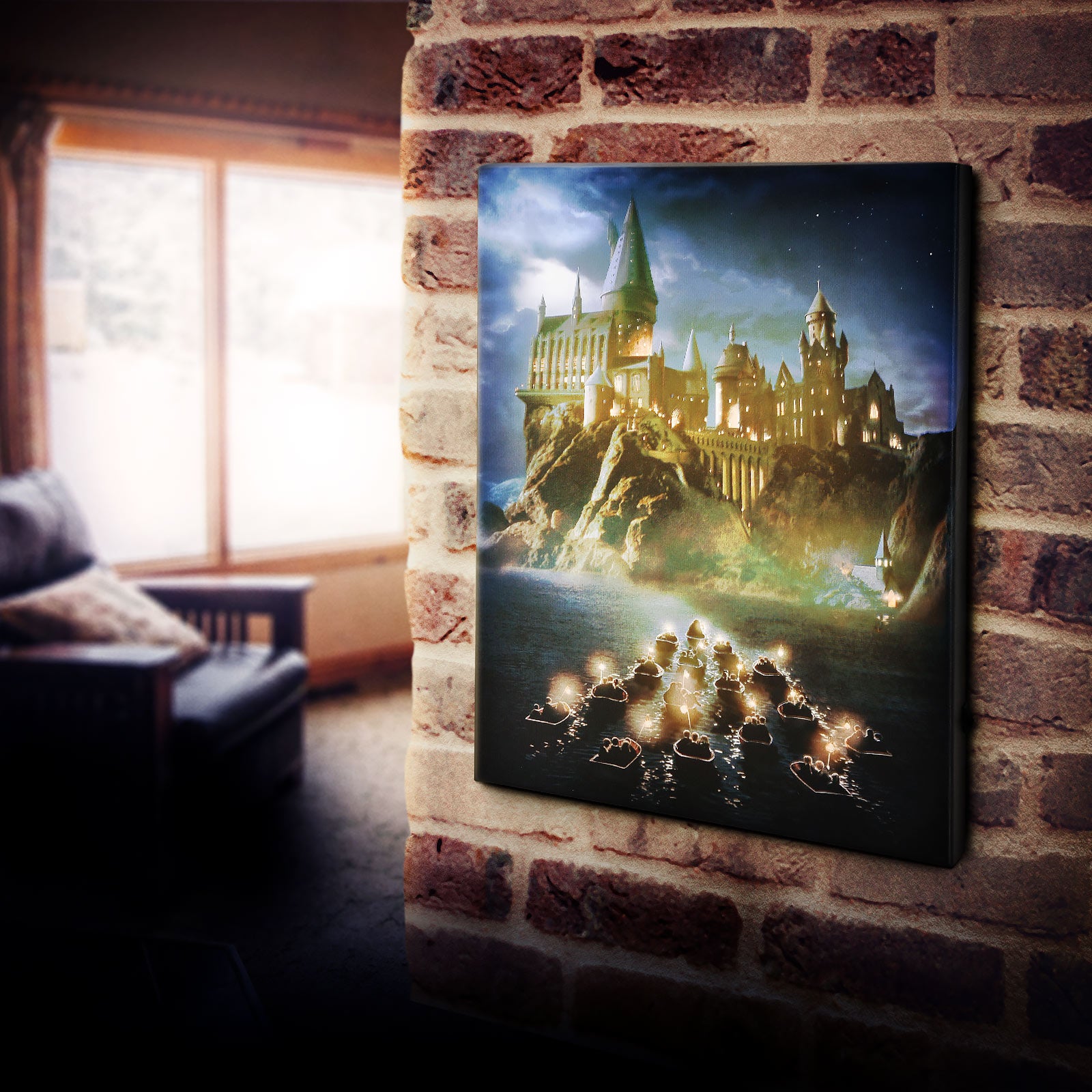 Produktbild Harry Potter - Hogwarts Wandbild mit Licht