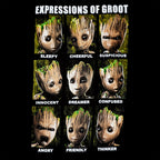 Produktbild Guardians of the Galaxy - Groot Expressions Tank Top schwarz