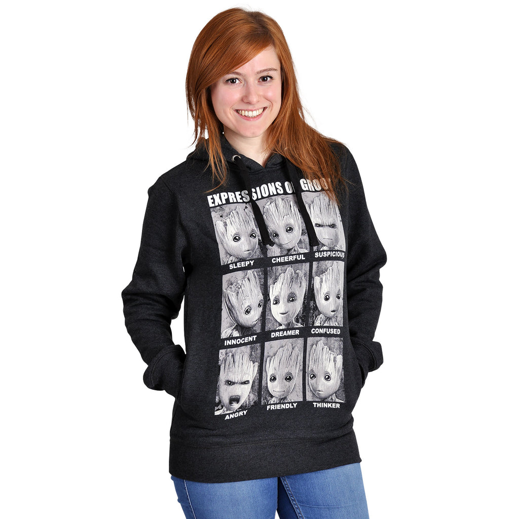 Produktbild Guardians of the Galaxy - Groot Expressions Hoodie grau