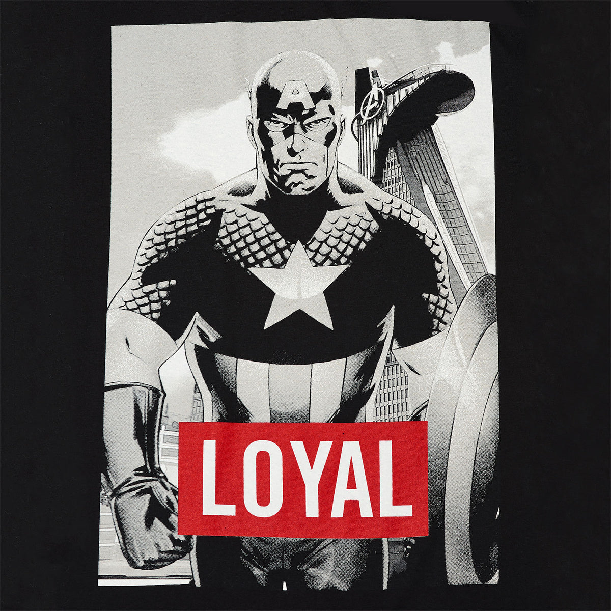 Produktbild Avengers - Captain America Loyal T-Shirt schwarz