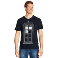 Produktbild Doctor Who - Tardis Outline T-Shirt blau