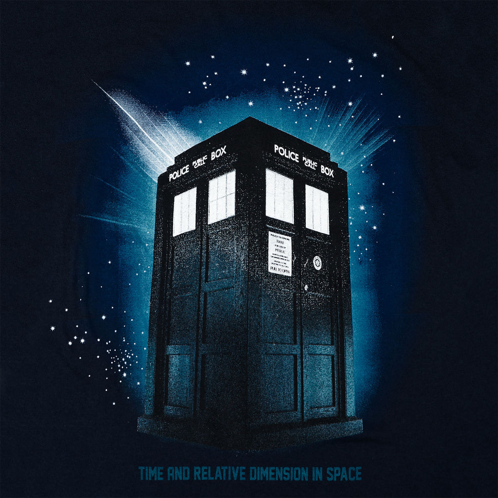 Produktbild Doctor Who - Tardis Space T-Shirt blau