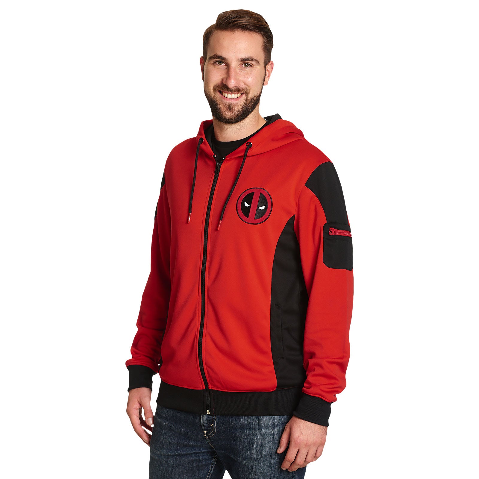 Produktbild Deadpool - Logo Kapuzenjacke rot