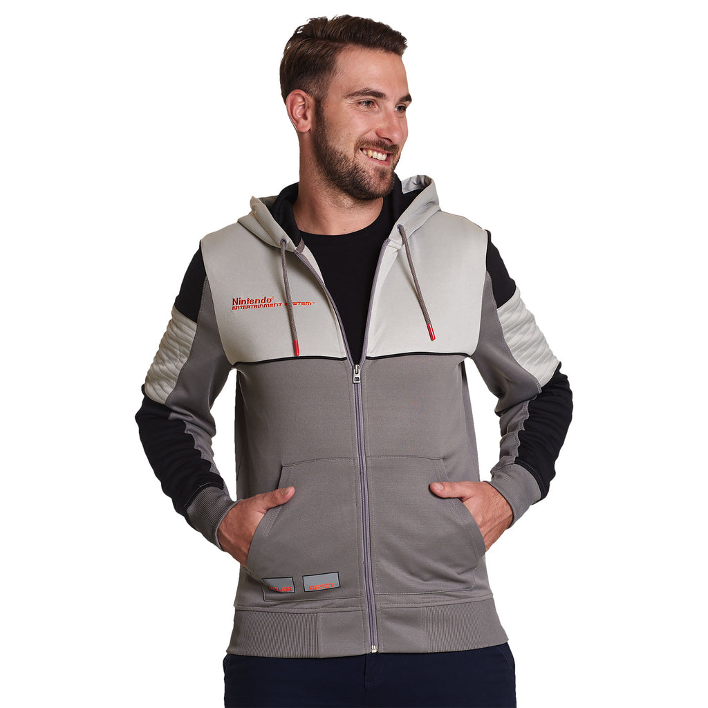 Nintendo - NES Kapuzenjacke grau