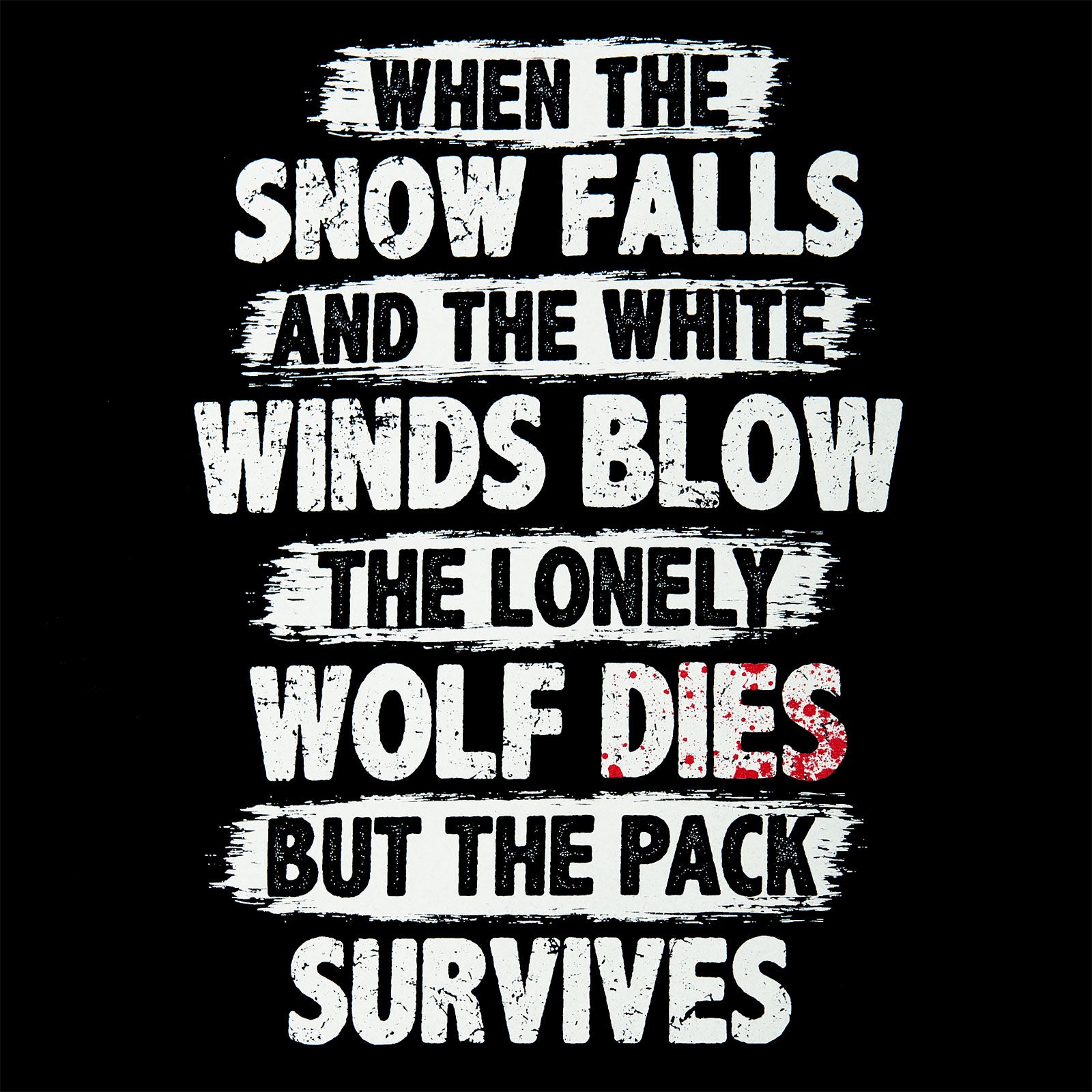 Produktbild The Pack Survives T-Shirt schwarz