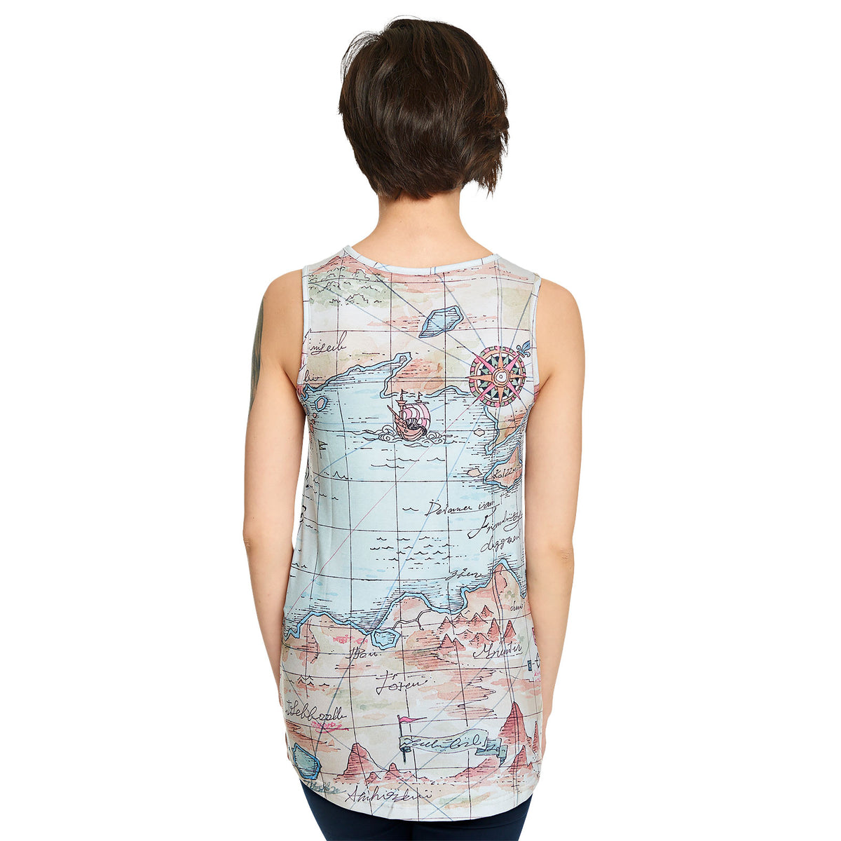 Produktbild One Piece - East Blue Map Tank Top Loose Fit