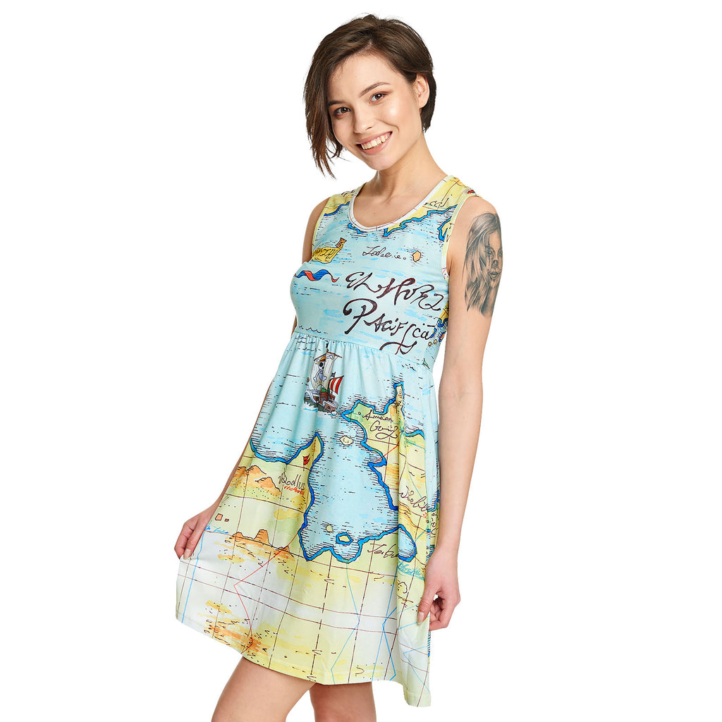 Produktbild One Piece - East Blue Map Minikleid
