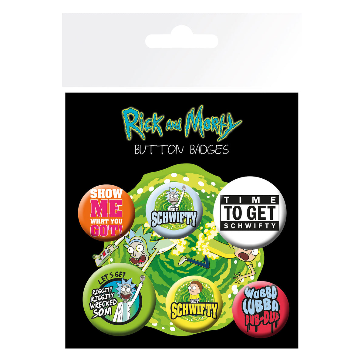 Produktbild Rick and Morty - 6er Button Set