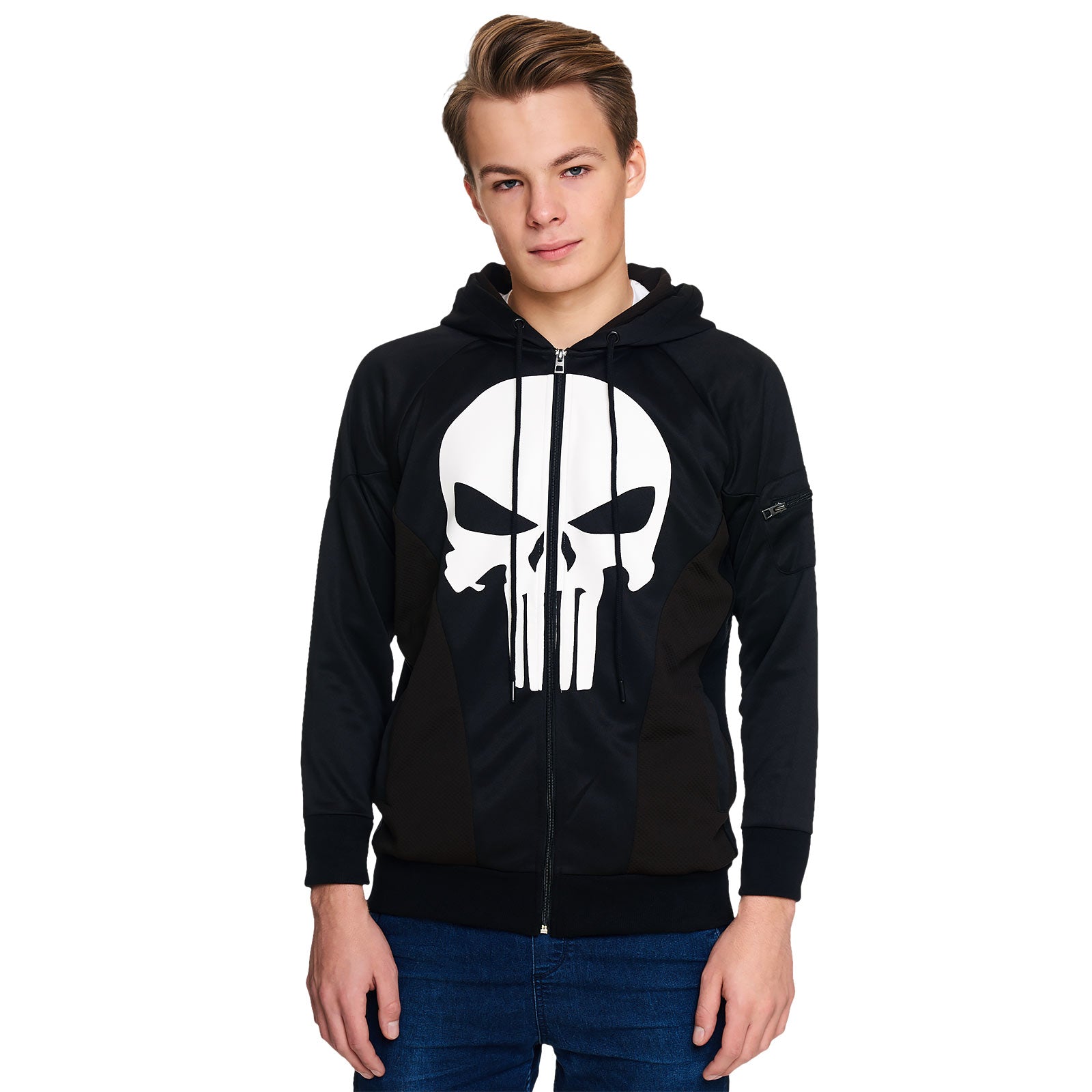 Produktbild Punisher - Logo Kapuzenjacke schwarz