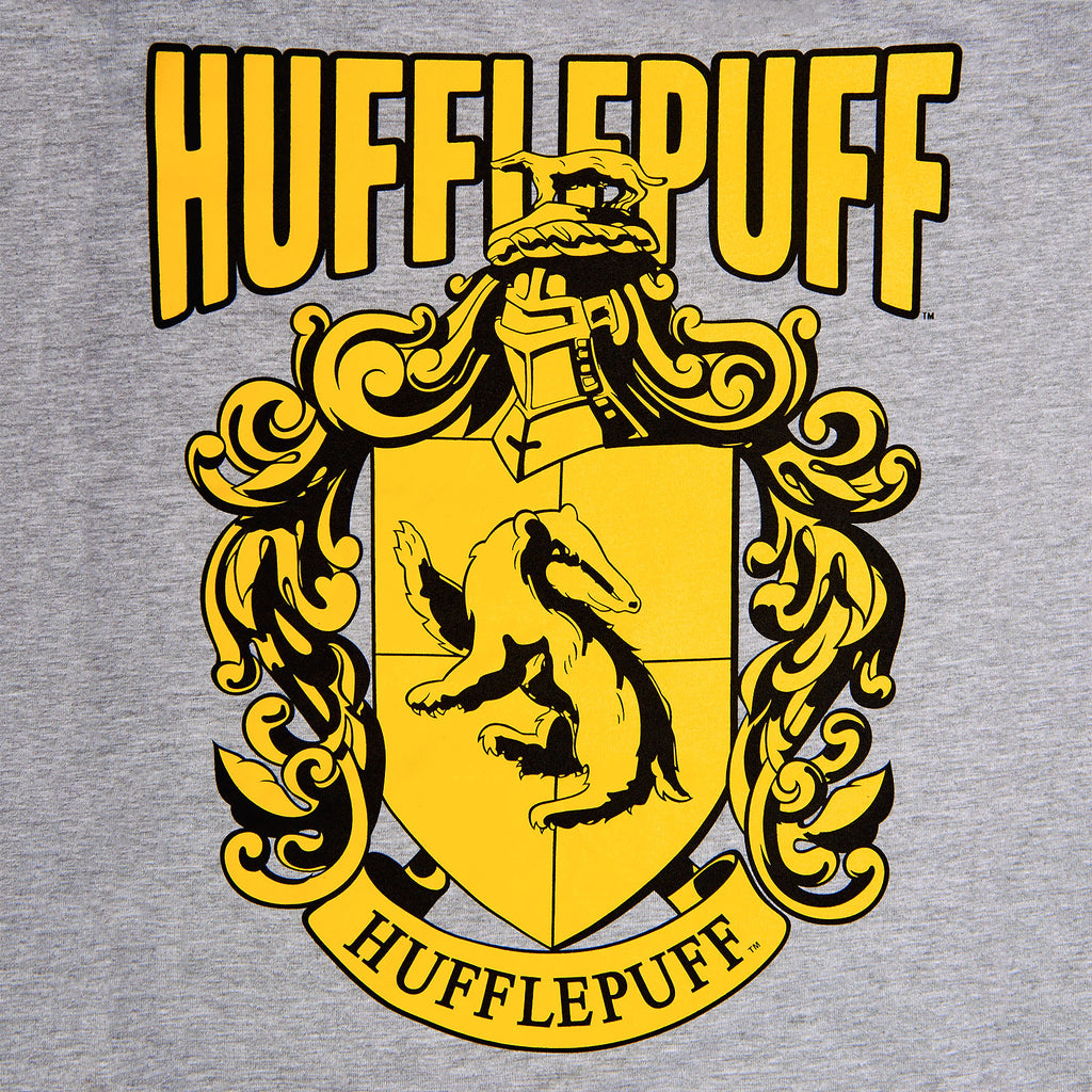 Produktbild Harry Potter - Hufflepuff Wappen T-Shirt grau