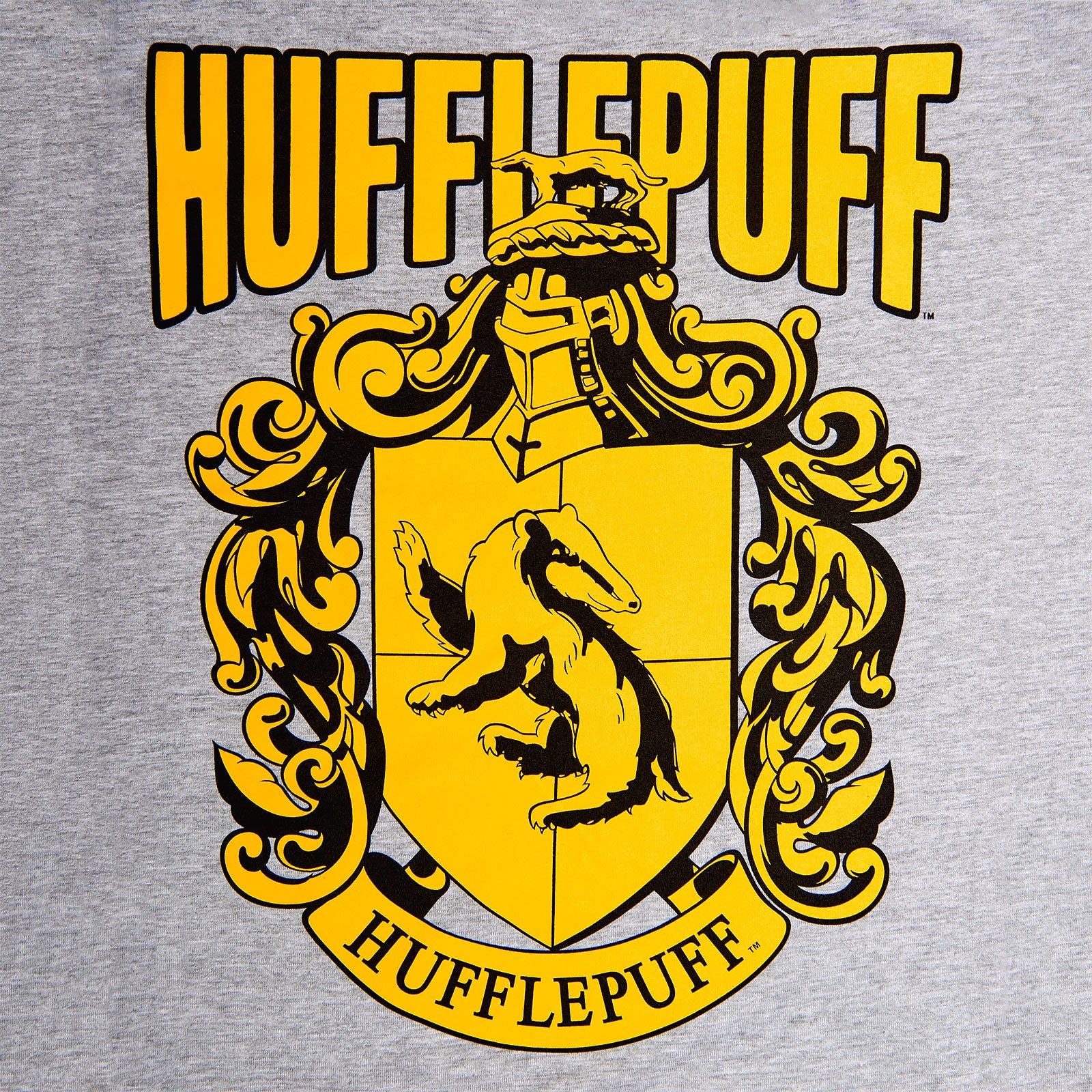 Produktbild Harry Potter - Hufflepuff Wappen T-Shirt Damen grau