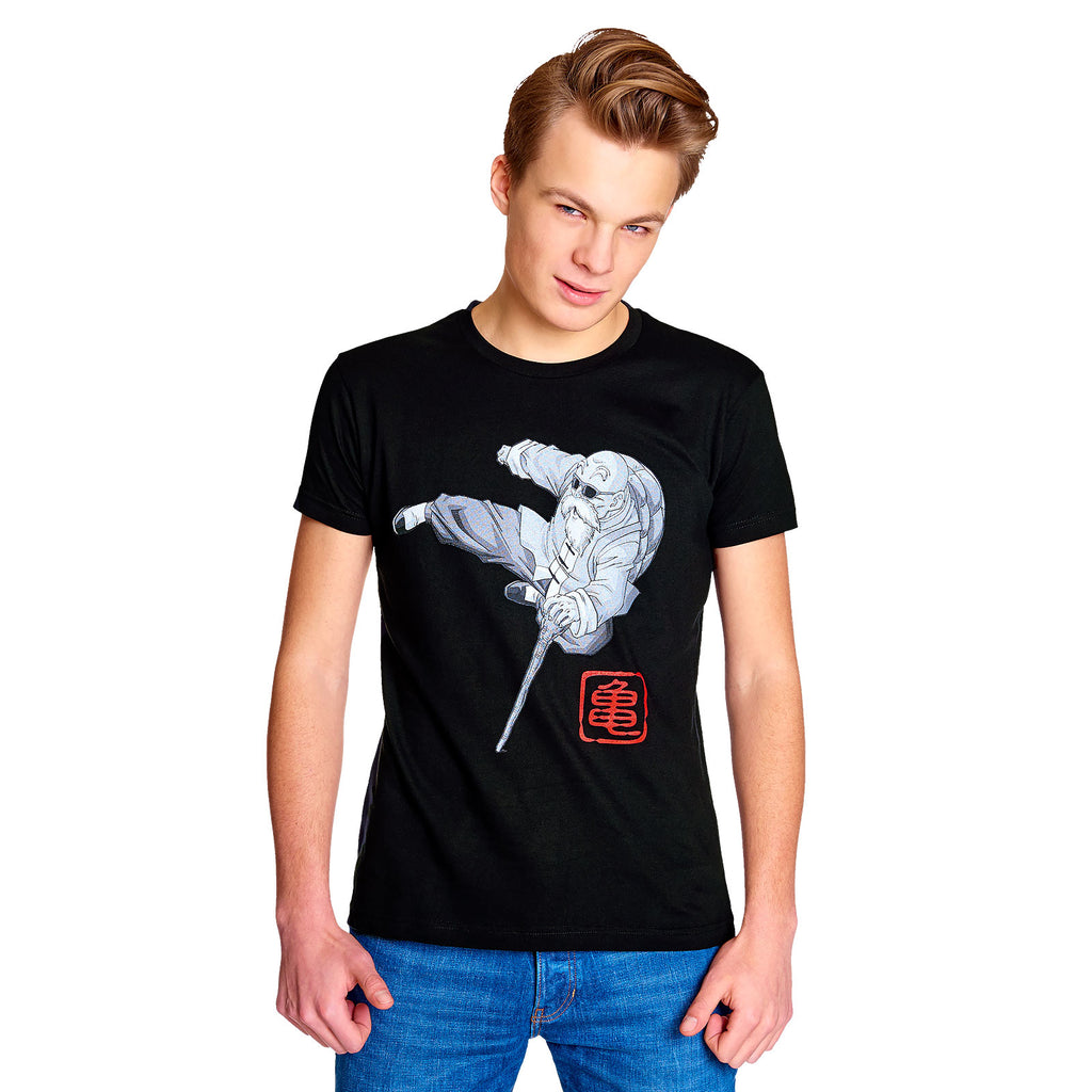 Dragon Ball Z - Muten Roshi Kick T-Shirt schwarz