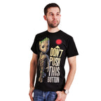 Produktbild Guardians of the Galaxy - Groot Button T-Shirt schwarz