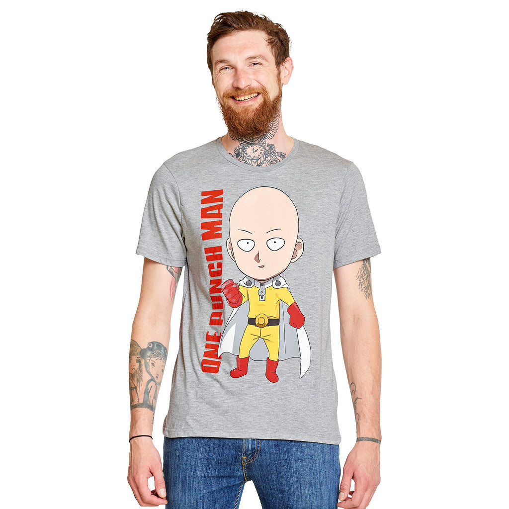 One Punch Man - Super Saitama T-Shirt grau
