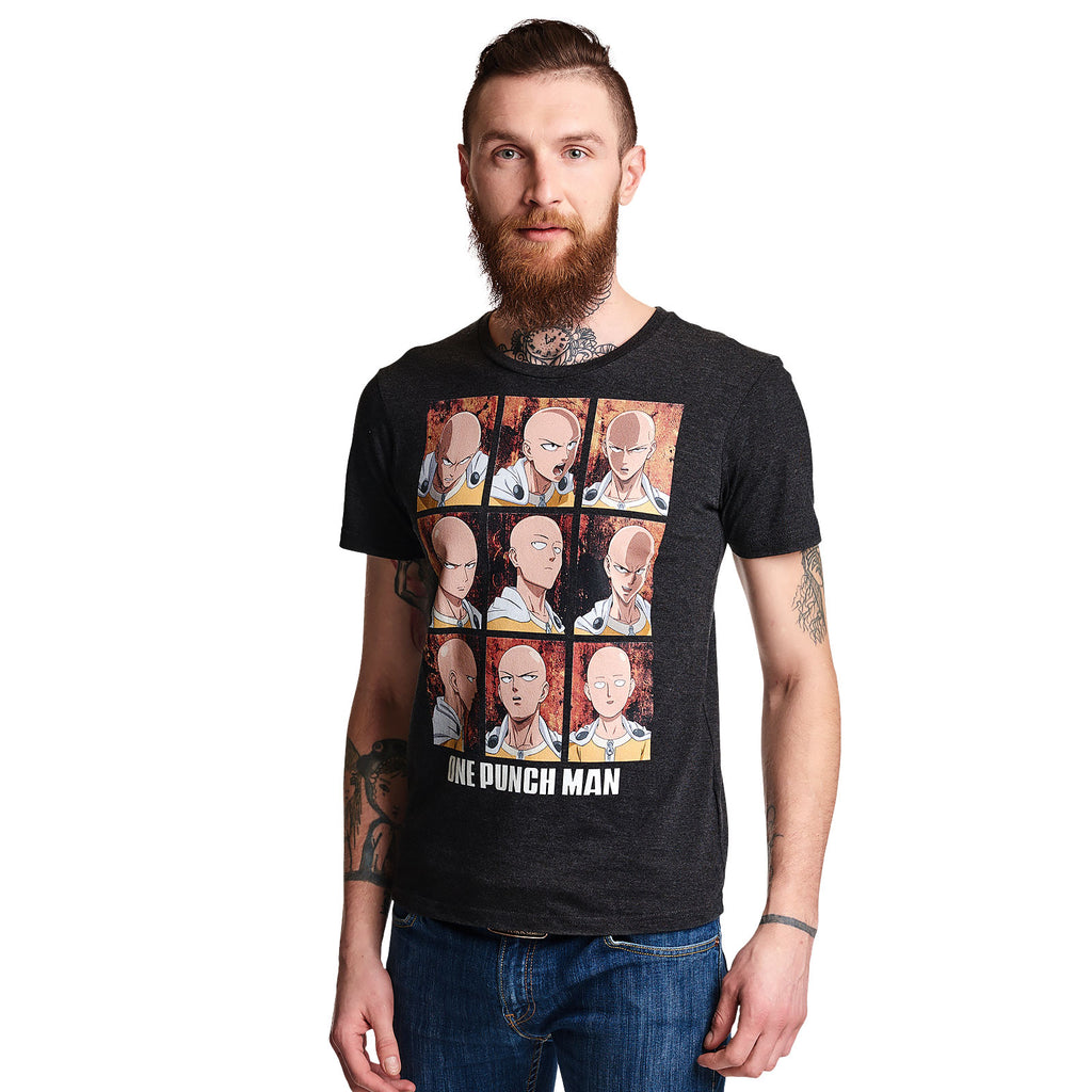 One Punch Man - Emotions of Saitama T-Shirt grau