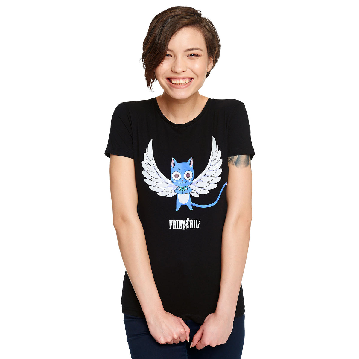 Produktbild Fairy Tail - Happy Magic T-Shirt Damen schwarz