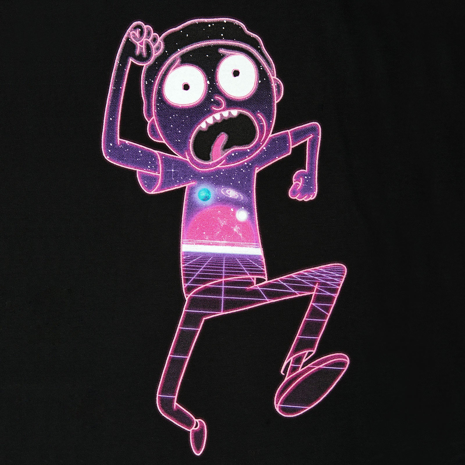 Produktbild Rick and Morty - Neon Morty Glow in the Dark T-Shirt schwarz