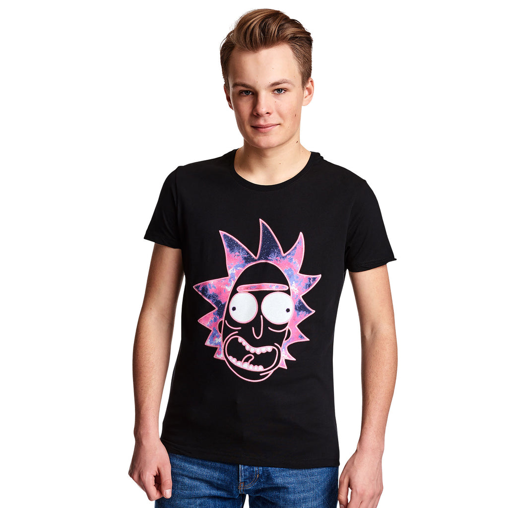 Produktbild Rick and Morty - Neon Rick Glow in the Dark T-Shirt schwarz