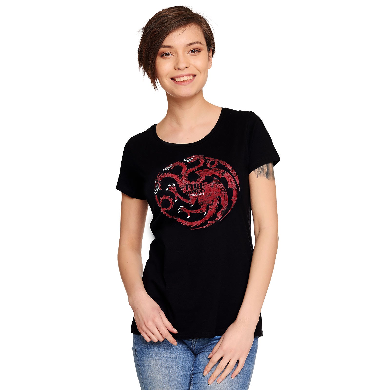 Produktbild Game of Thrones - House Targaryen Wappen T-Shirt Damen