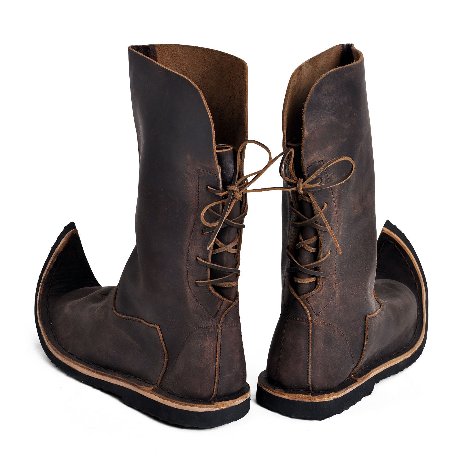 Produktbild Mittelalter Schnabelstiefel braun
